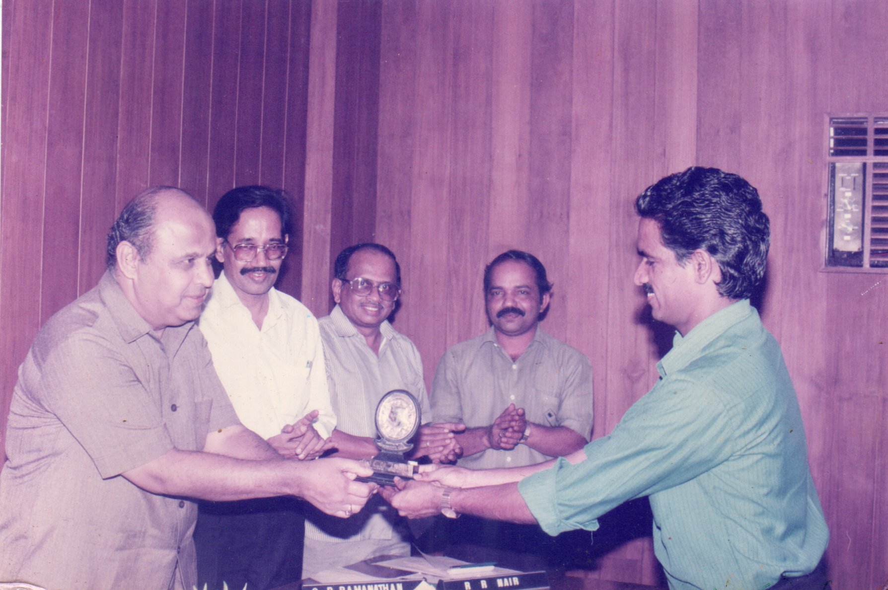 Receiving ASHA DEEP Trophy from Zonal Manager